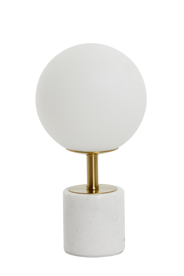 Light & Living - Tafellamp MEDINA - Ø20x35cm - Wit