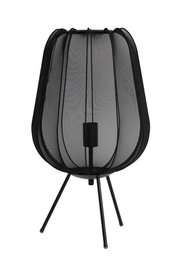 Light & Living - Tafellamp PLUMERIA - Ø34x60cm - Zwart