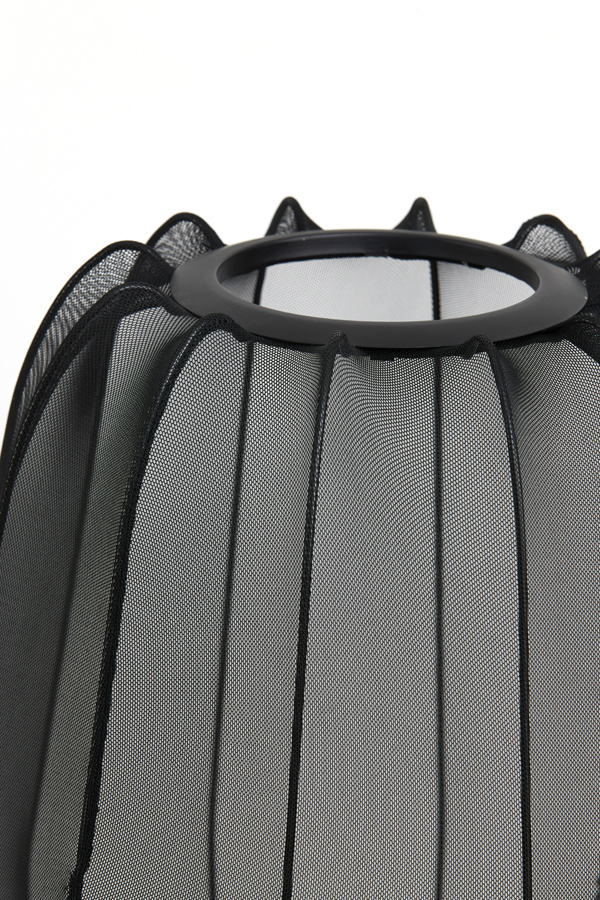 Light & Living - Tafellamp PLUMERIA - Ø34x60cm - Zwart