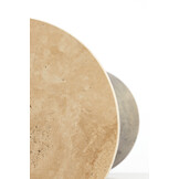 Light & Living - Bijzettafel YNEZ - Ø36x51cm - Bruin