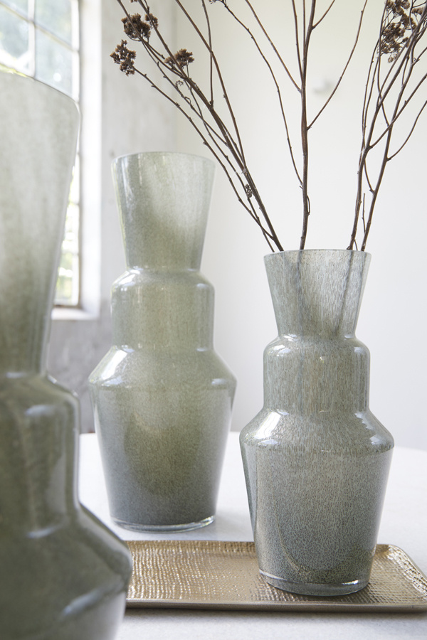 Light & Living - Vaas TROSMU - Ø20.5x36cm - Groen