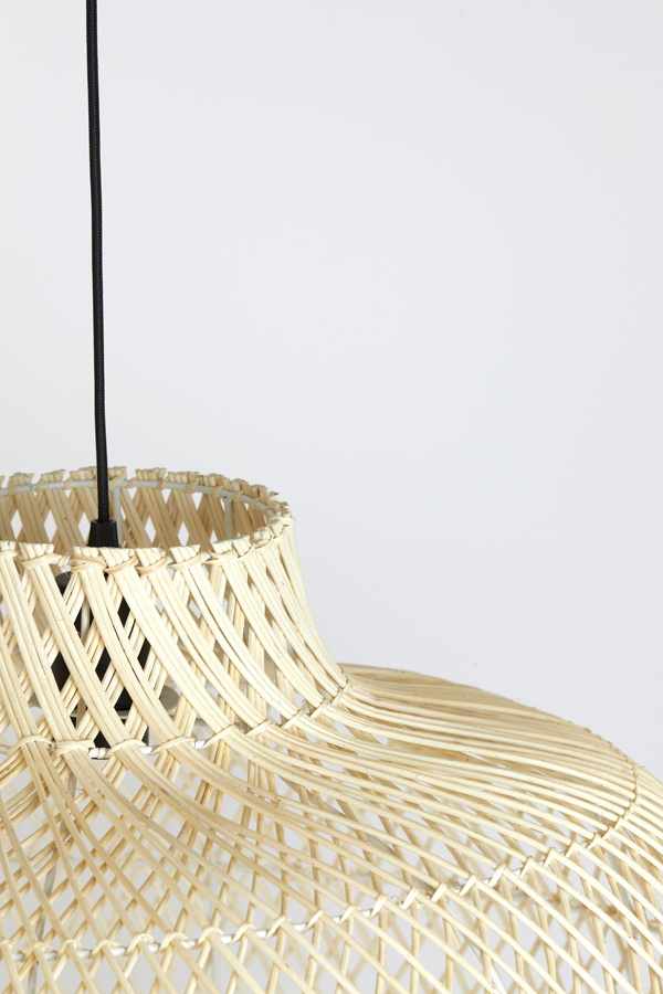 Light & Living - Hanglamp CHARITA - Ø60x43cm - Bruin