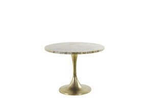 Light & Living - Bijzettafel RICKERD - Ø61x41cm - Geel