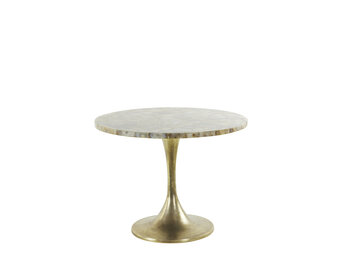 Light & Living - Bijzettafel RICKERD - Ø61x41cm - Geel