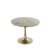 Light & Living - Bijzettafel RICKERD - Ø61x41cm - Geel