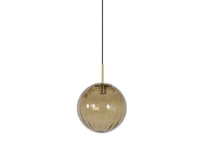 Light & Living - Hanglamp MAGDALA - Ø30x30cm - Bruin