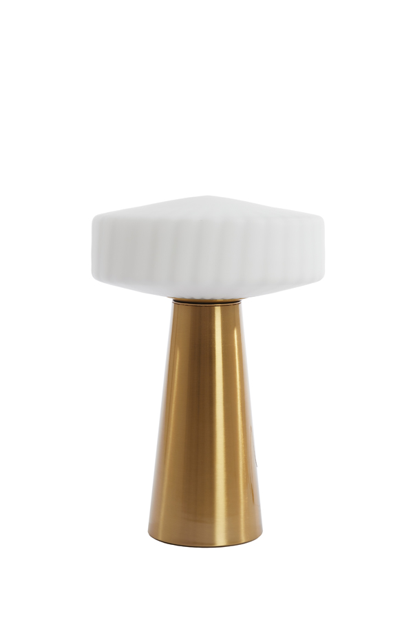 Light & Living - Tafellamp PLEAT - Ø30x45cm - Wit