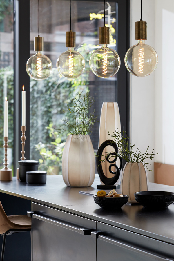 Light & Living - Vaas BRADLEY - Ø17x23.5cm - Bruin