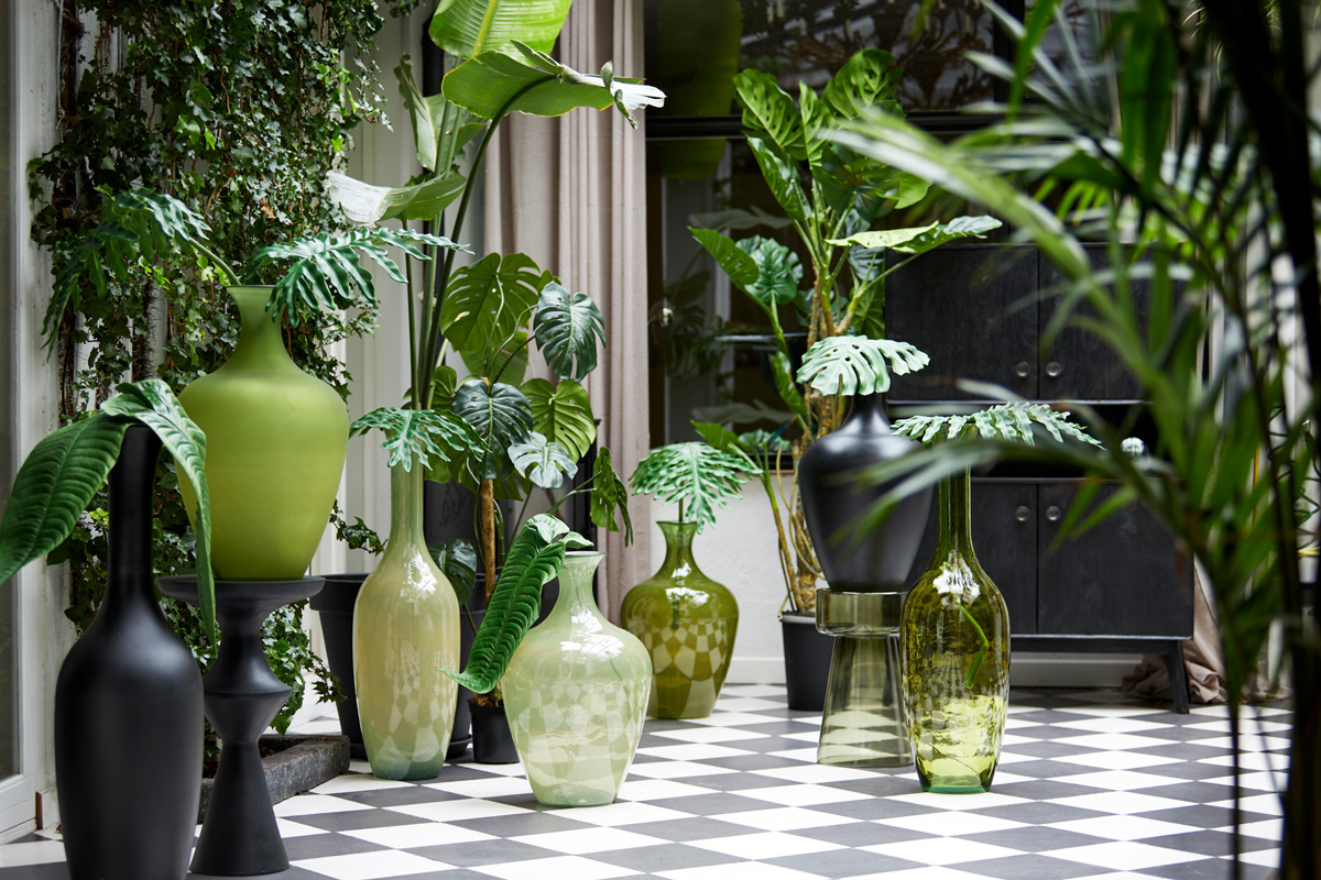 Light & Living - Vaas RUBRA - Ø40x65cm - Geel