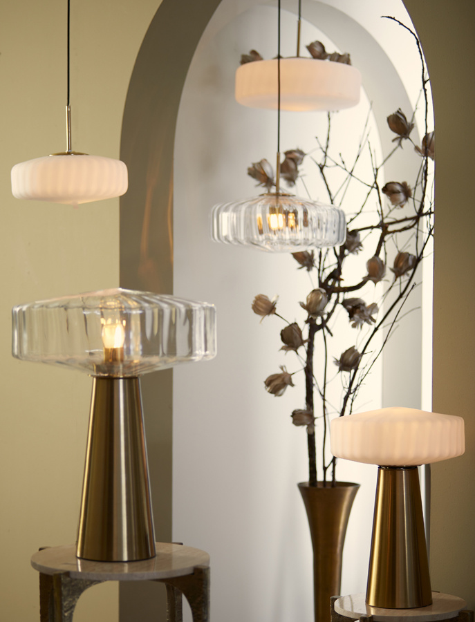 Light & Living - Hanglamp PLEAT - Ø40x17cm - Wit