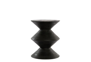 Light & Living - Bijzettafel LARUS - Ø40x50cm - Zwart