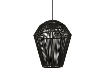 Light & Living - Hanglamp DEYA - Ø38x45cm - Zwart