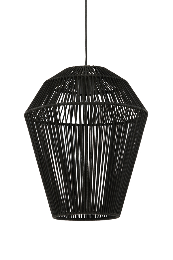 Light & Living - Hanglamp DEYA - Ø38x45cm - Zwart