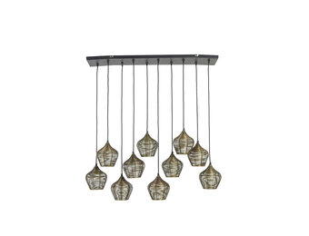 Light & Living - Hanglamp ALVARO - 120x25x29.5cm - Brons