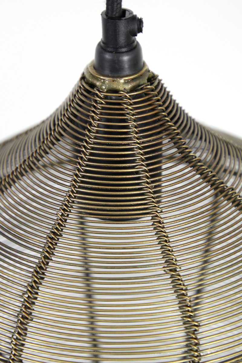 Light & Living - Hanglamp ALVARO - 120x25x29.5cm - Brons