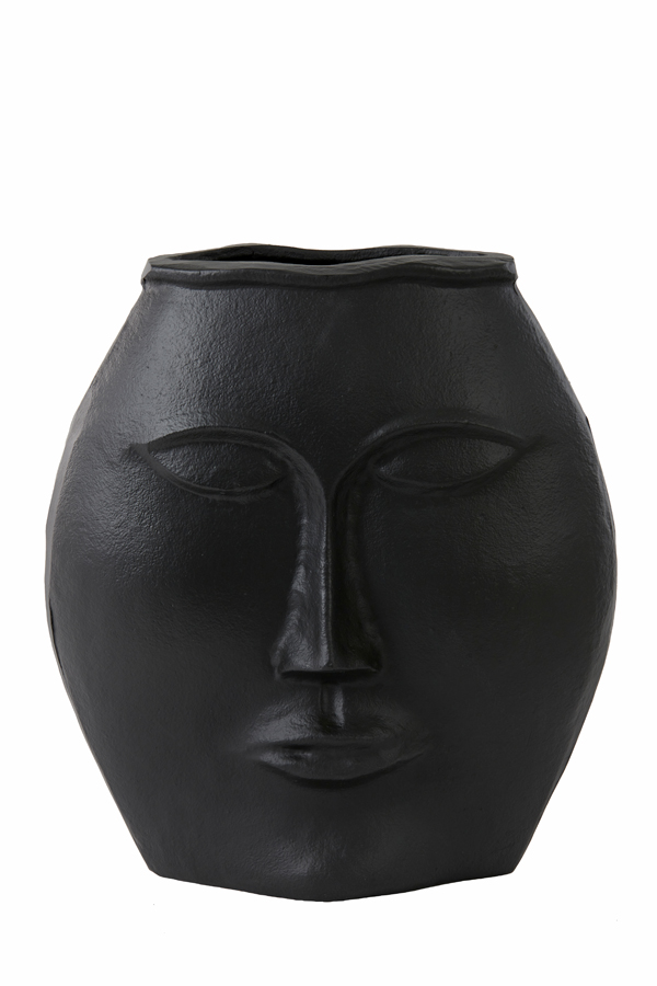 Light & Living - Vaas FACE - 34x16x35cm - Zwart