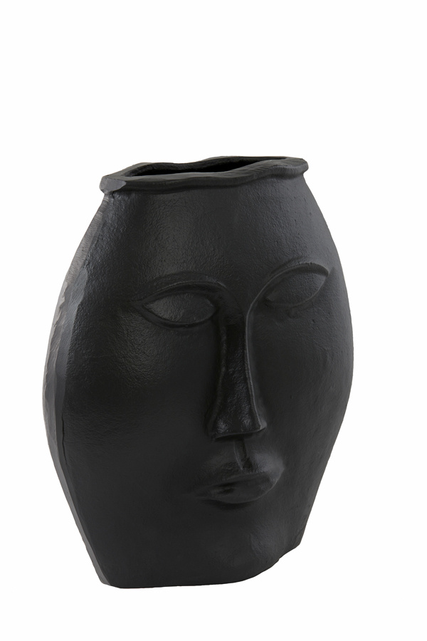Light & Living - Vaas FACE - 34x16x35cm - Zwart