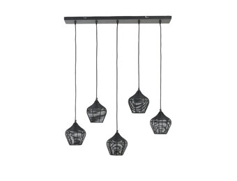 Light & Living - Hanglamp ALVARO - 100x20x122cm - Zwart