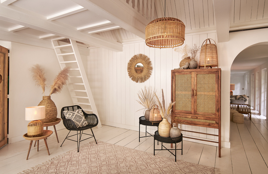 Light & Living - Tafellamp JACINTO - Ø27x42cm - Bruin