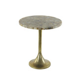 Light & Living - Bijzettafel RICKERD - Ø48x53cm - Geel