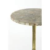 Light & Living - Bijzettafel RICKERD - Ø48x53cm - Geel