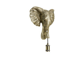 Light & Living - Wandlamp ELEPHANT  - 35x13x36cm - Goud