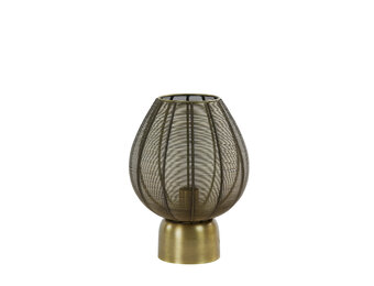 Light & Living - Tafellamp SUNEKO  - 25x25x34cm - Brons