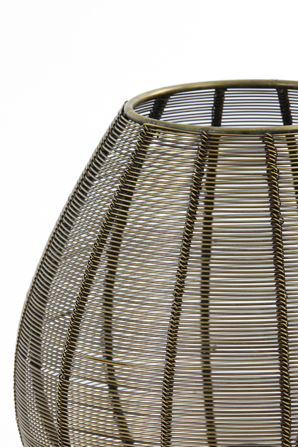 Light & Living - Tafellamp SUNEKO  - 25x25x34cm - Brons