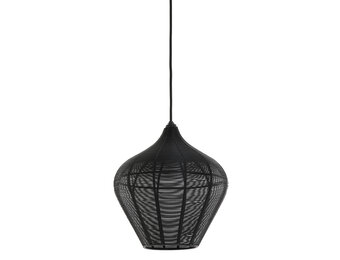 Light & Living - Hanglamp ALVARO - Ø27x29.5cm - Zwart