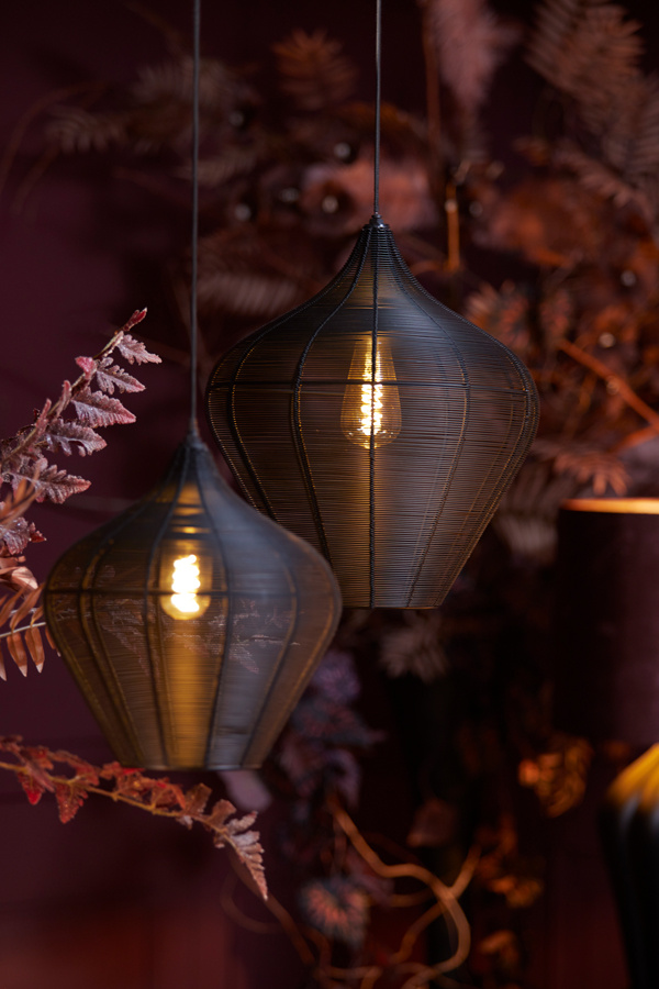 Light & Living - Hanglamp ALVARO - Ø27x29.5cm - Zwart