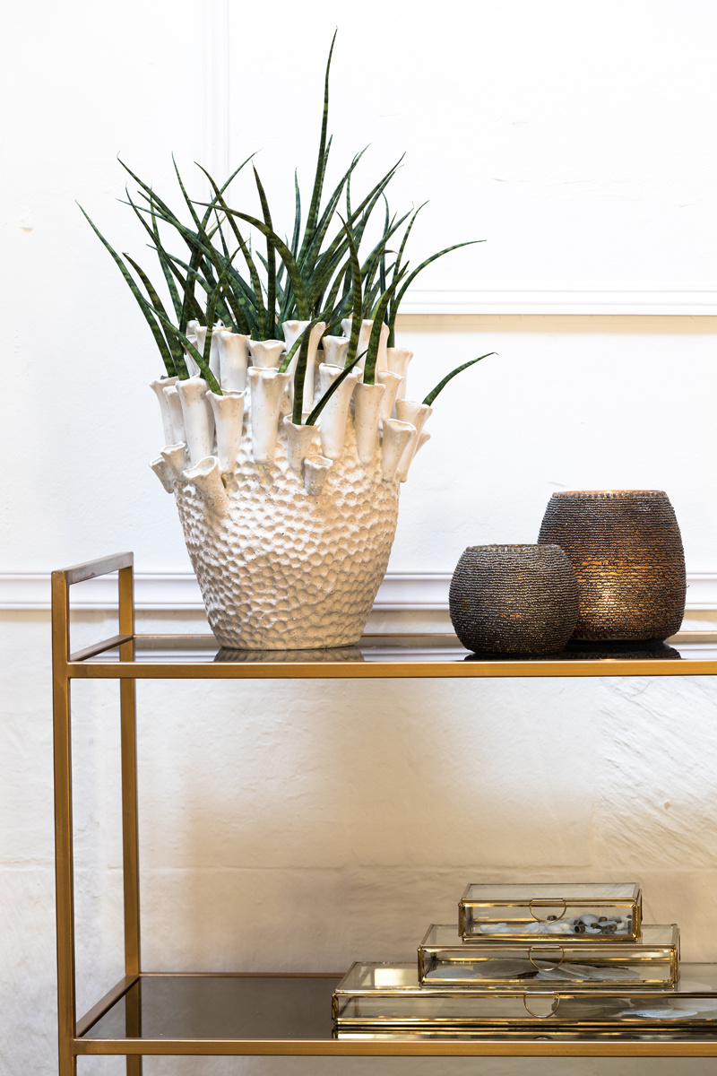 Light & Living - Vaas KYRAL - Ø27.5x27.5cm - Wit