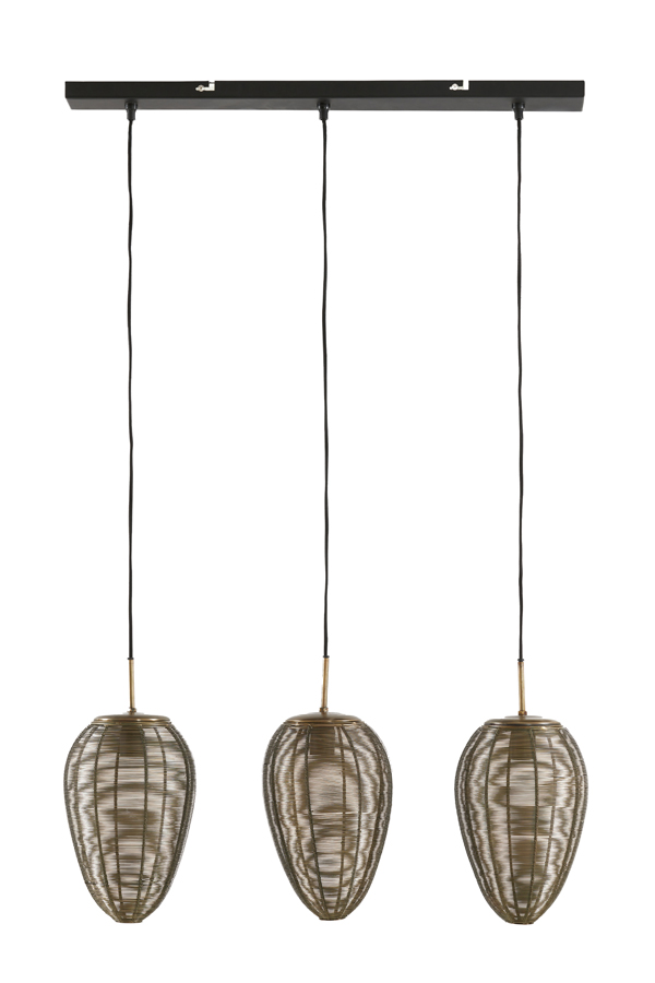 Light & Living - Hanglamp YAELLE - 80x20x33cm - Brons
