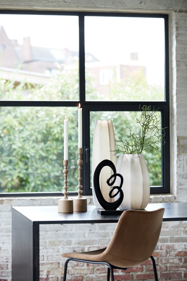 Light & Living - Vaas BRADLEY - Ø17x60cm - Bruin