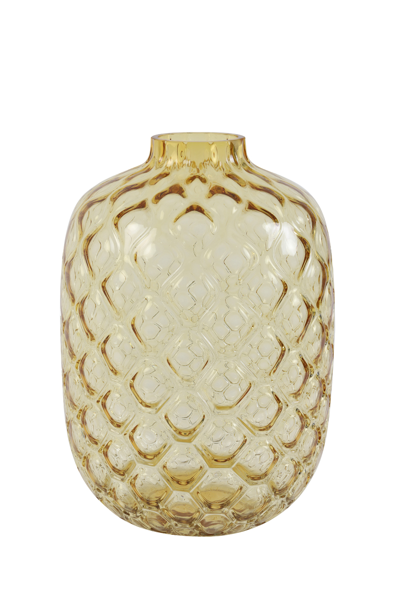 Light & Living - Vaas CARINO - Ø29x42cm - Geel