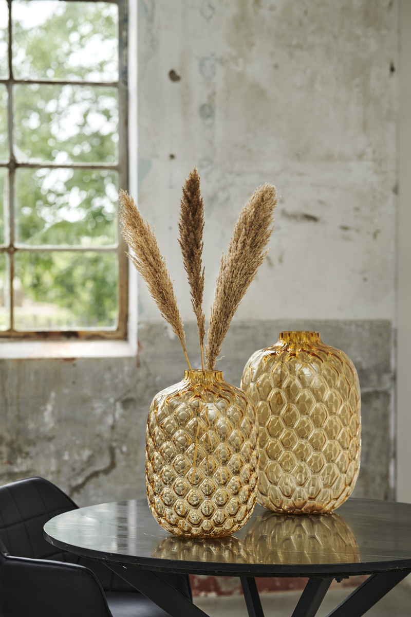 Light & Living - Vaas CARINO - Ø29x42cm - Geel