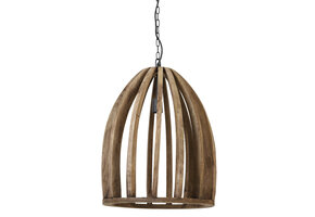 Light & Living - Hanglamp HARANKA - Ø47x56cm - Bruin