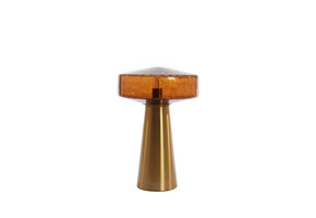 Light & Living - Tafellamp PLEAT - Ø30x45cm - Bruin