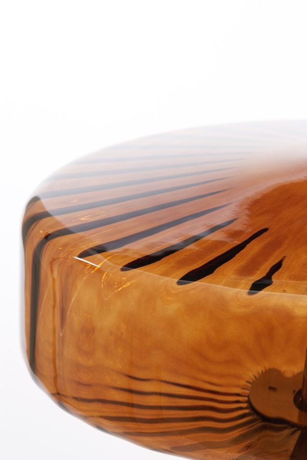 Light & Living - Tafellamp PLEAT - Ø30x45cm - Bruin