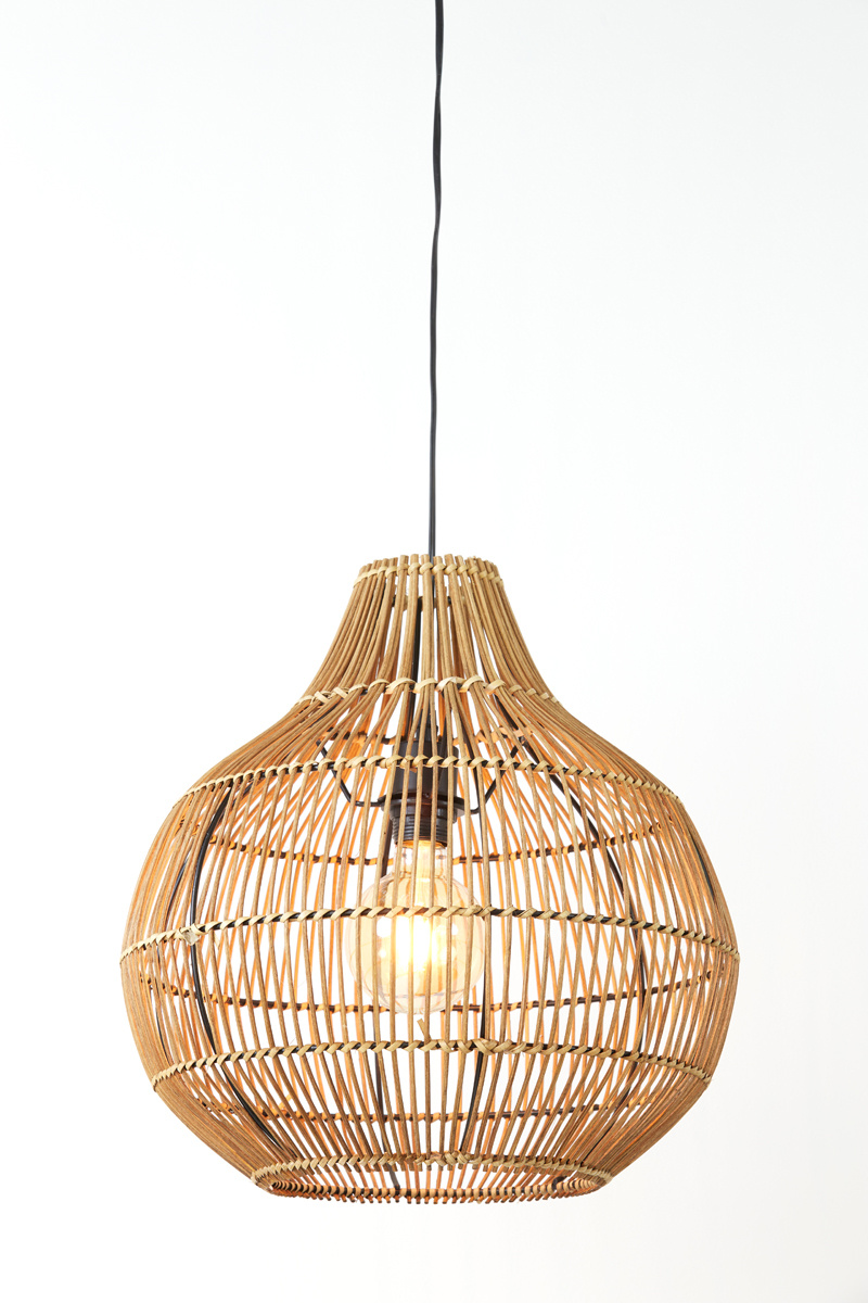 Light & Living - Hanglamp PACINO - Ø40x41.5cm - Bruin