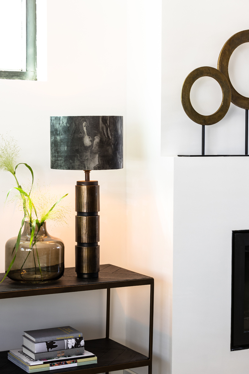 Light & Living - Tafellamp MEREL - Ø25x35cm - Goud