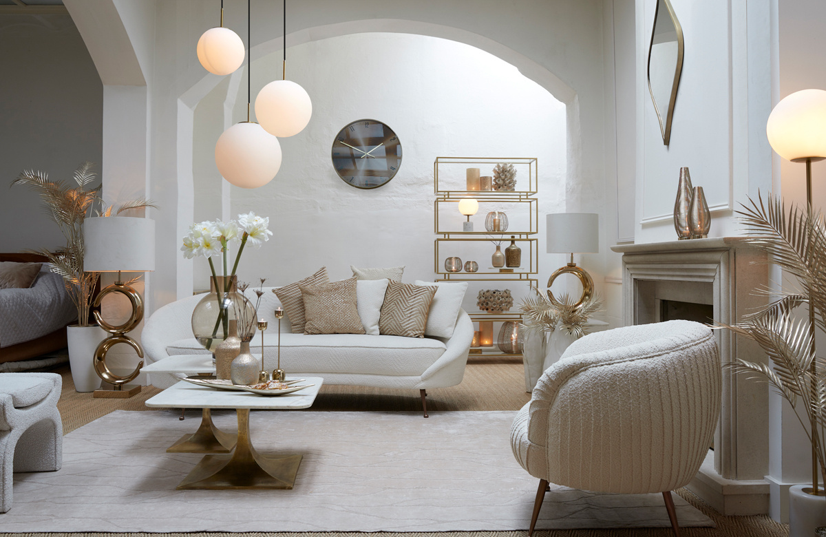 Light & Living - Hanglamp MEDINA - Ø25x25cm - Wit