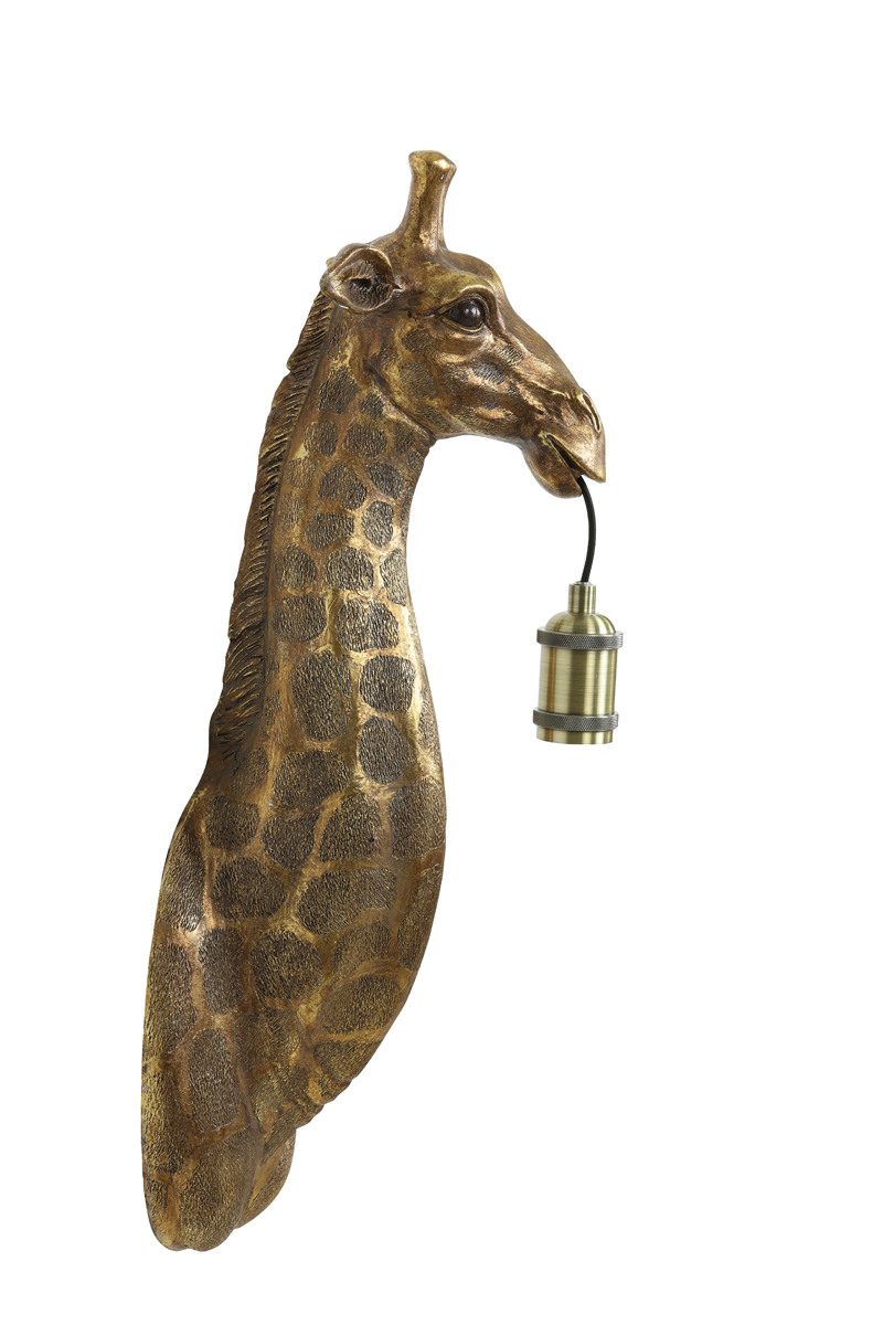 Light & Living - Wandlamp GIRAFFE - 20.5x19x61cm - Brons