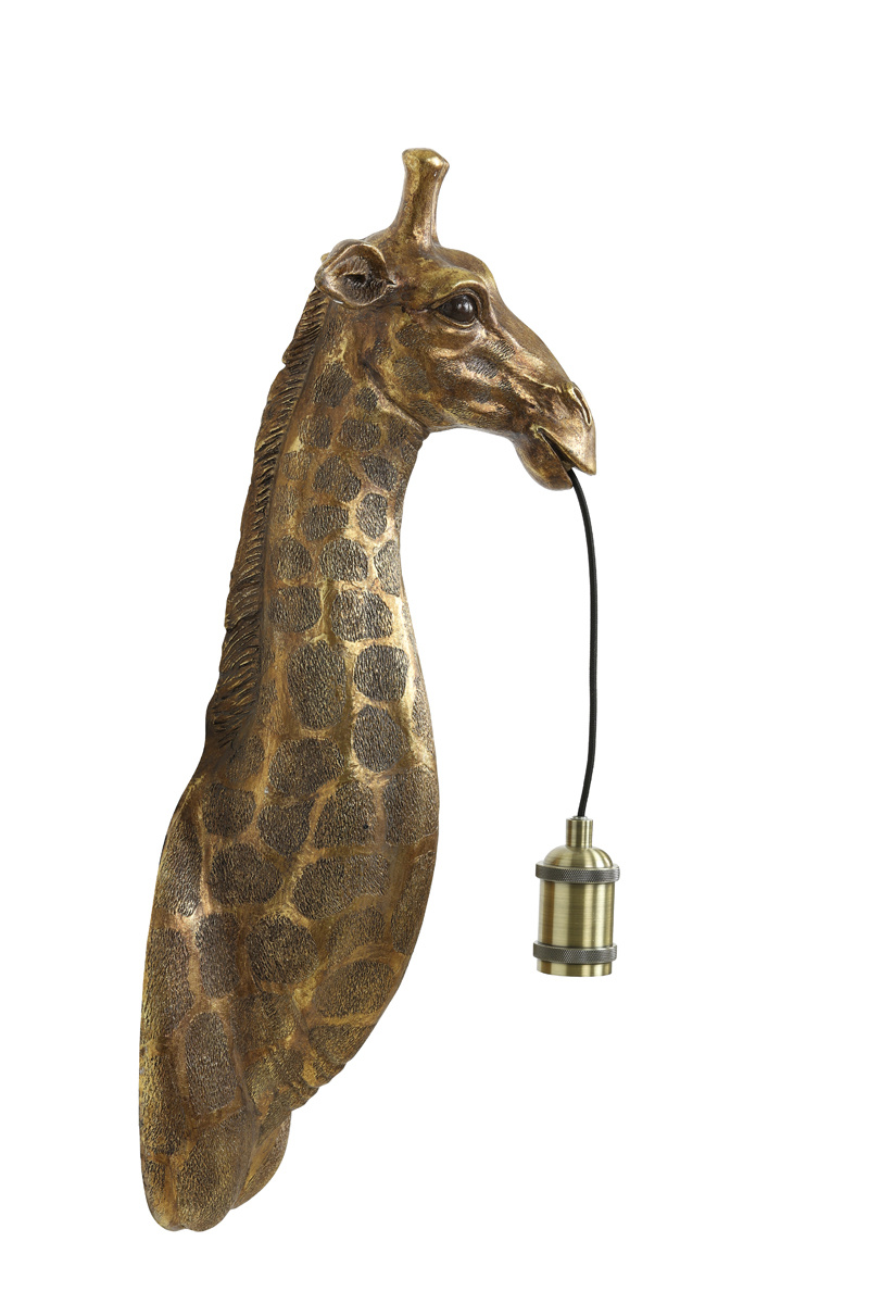 Light & Living - Wandlamp GIRAFFE - 20.5x19x61cm - Brons