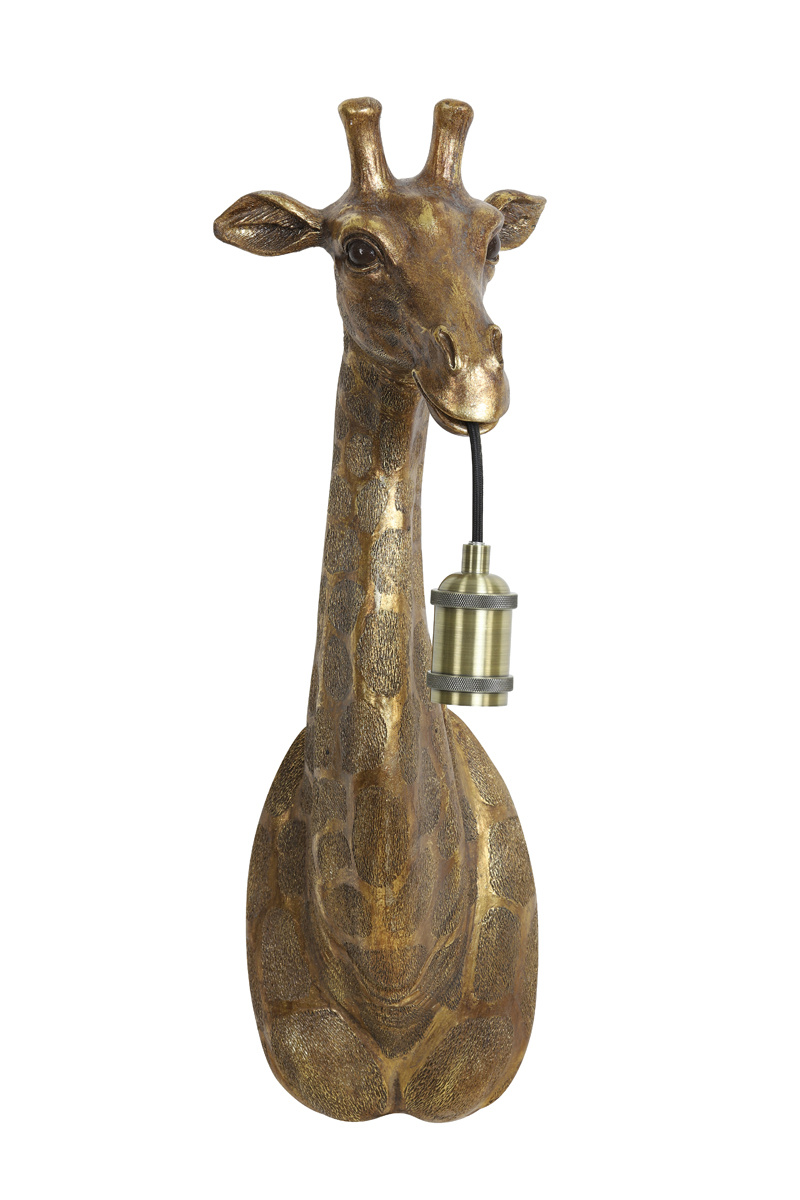 Light & Living - Wandlamp GIRAFFE - 20.5x19x61cm - Brons