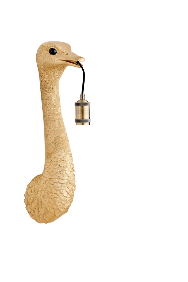 Light & Living - Wandlamp OSTRICH - 18x15.5x57.5cm - Goud