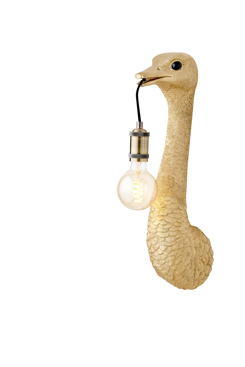 Light & Living - Wandlamp OSTRICH - 18x15.5x57.5cm - Goud