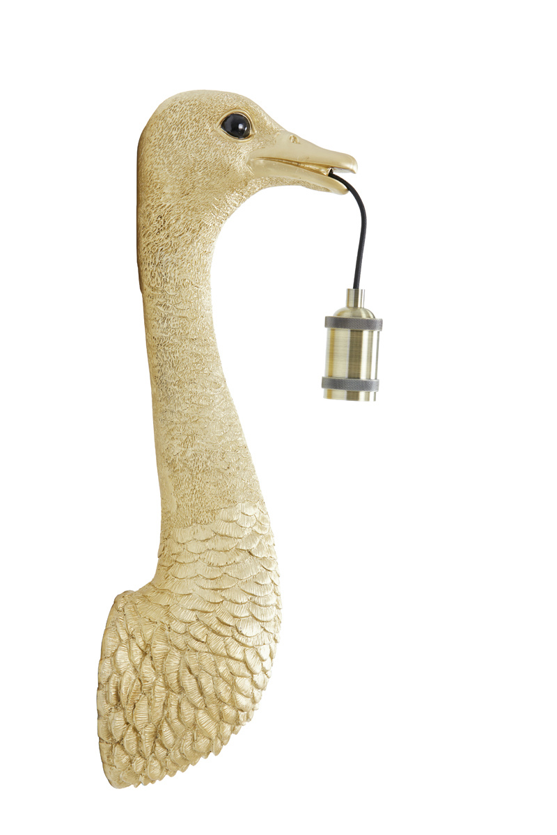 Light & Living - Wandlamp OSTRICH - 18x15.5x57.5cm - Goud