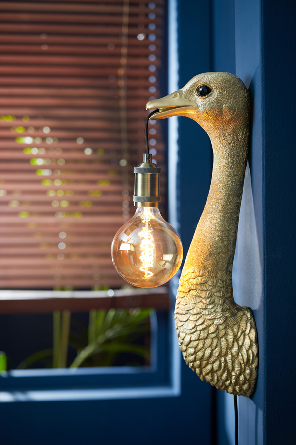 Light & Living - Wandlamp OSTRICH - 18x15.5x57.5cm - Goud