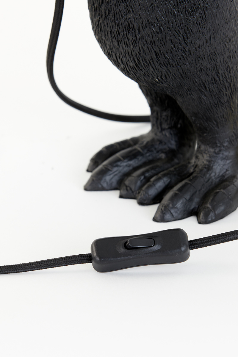 Light & Living - Tafellamp PENGUIN - 16x13x34cm - Zwart