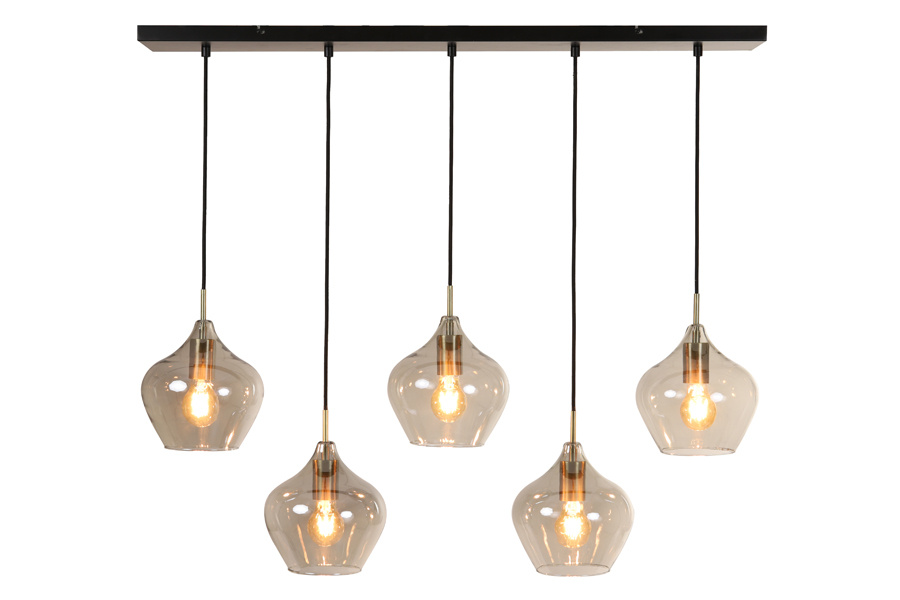 Light & Living - Hanglamp RAKEL - 104x20x120cm - Brons